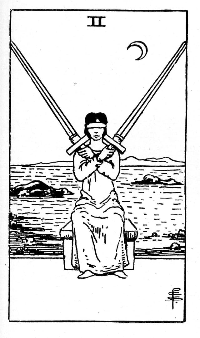 Rider Waite Deck - Two of Swords