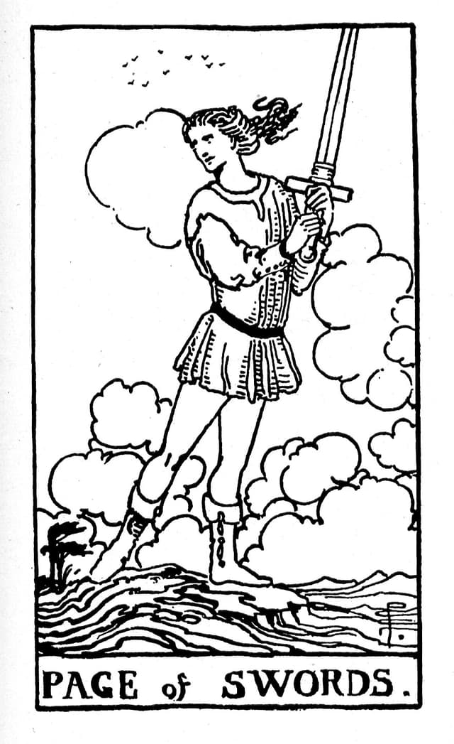 Rider Waite Deck - Page of Swords