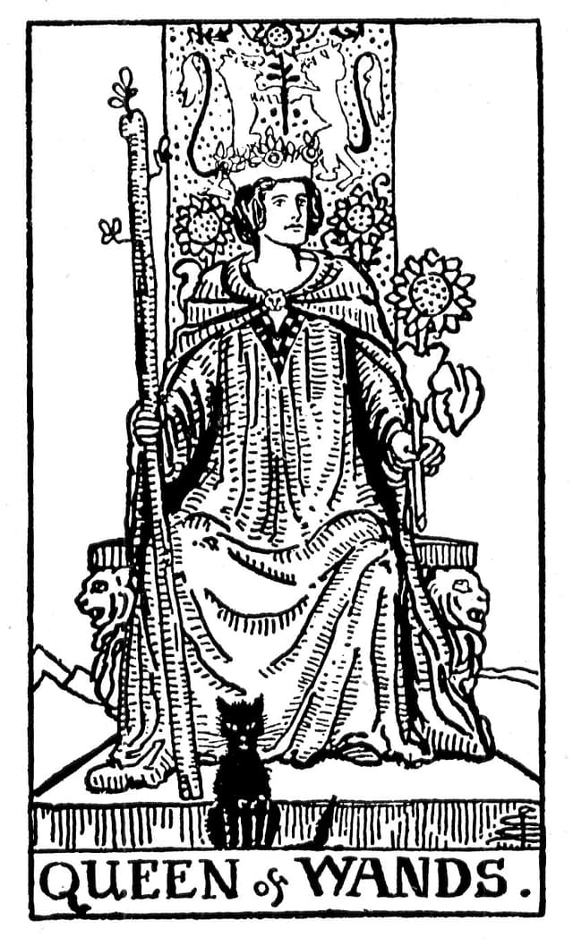 Rider Waite Deck - Queen of Wands